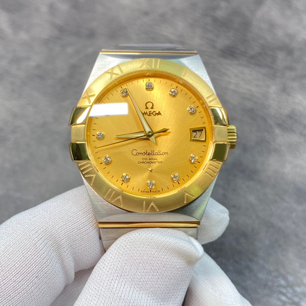 Omega Constellation Series Watch in 18K Gold